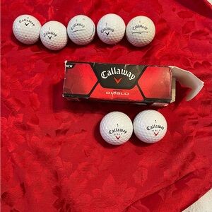 5 used and 2 New Callaway Golf Balls!